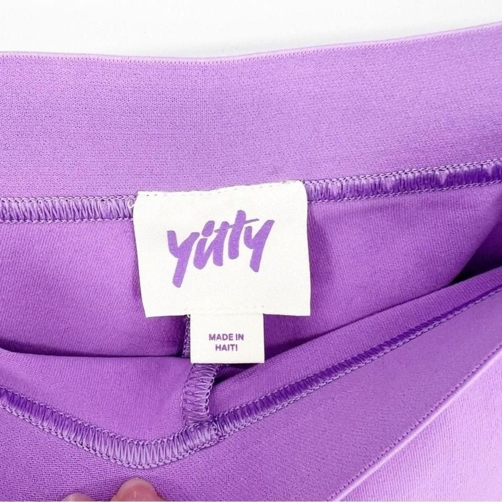 Yitty Women's Major Label Shaping High Rise 7/8 Activewear Leggings M Purple - Picture 6 of 7